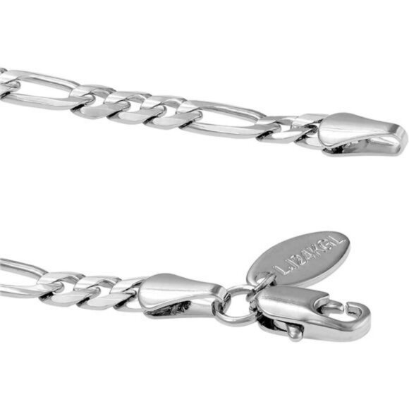 Gold Anklet for Women 4mm Figaro Chain 24k Plated Ankle Bracelet Jewelry - Picture 6 of 8